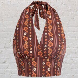 3X ROMWE ✨ Groovy Crop Halter Top NWT